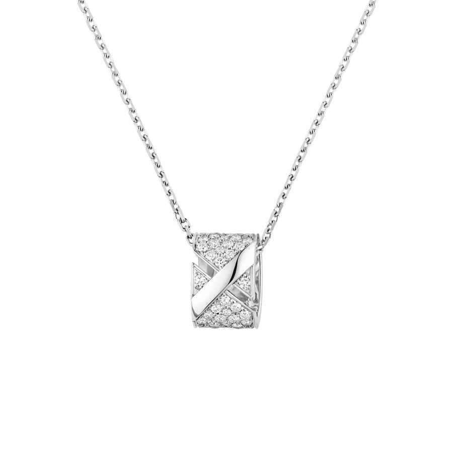 [moco jewelrys]LIENS EVIDENCE DIAMOND PAVED NECKLACE