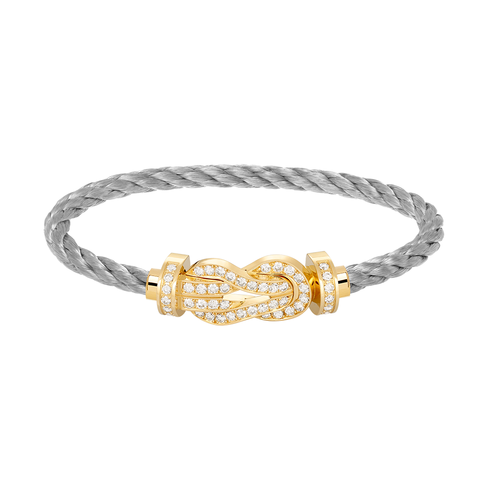 [moco jewelrys]CHANCE LARGE 8 FIGURE BUCKLE FULLDIAMOND BRACELET GOLD