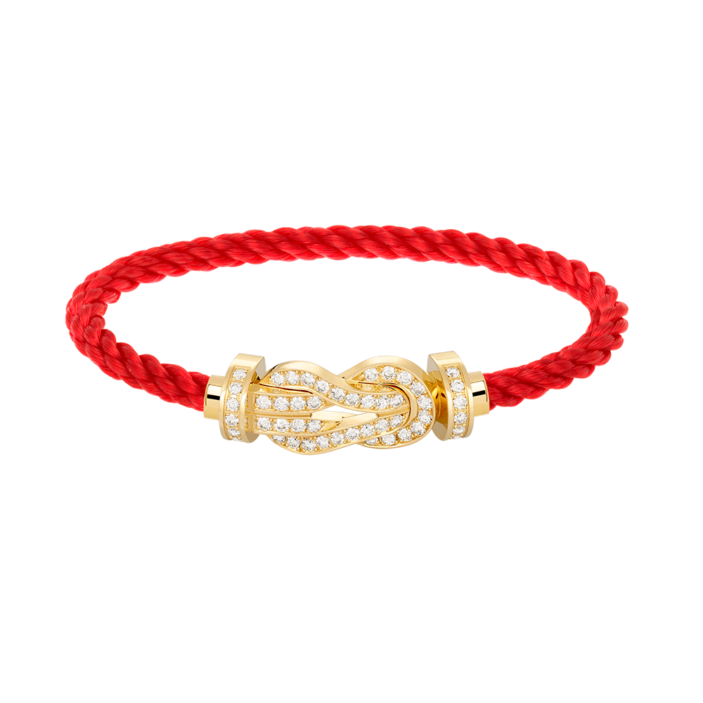 [moco jewelrys]CHANCE LARGE 8 FIGURE BUCKLE FULLDIAMOND BRACELET GOLD