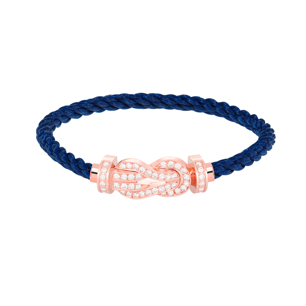 [moco jewelrys]CHANCE LARGE 8 FIGURE BUCKLE FULL DIAMOND BRACELET ROSE GOLD