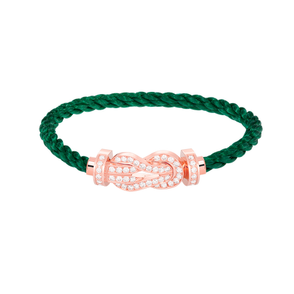 [moco jewelrys]CHANCE LARGE 8 FIGURE BUCKLE FULL DIAMOND BRACELET ROSE GOLD