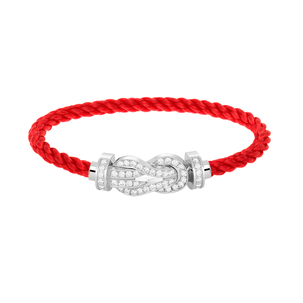 [moco jewelrys]CHANCE LARGE 8 FIGURE BUCKLE FULL DIAMOND BRACELET SILVER