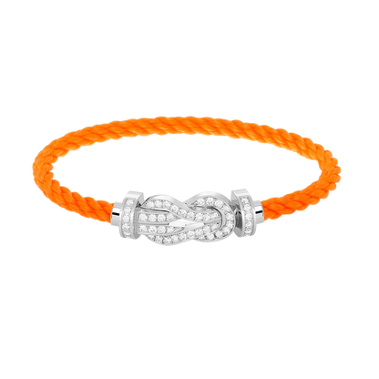 [moco jewelrys]CHANCE LARGE 8 FIGURE BUCKLE FULL DIAMOND BRACELET SILVER