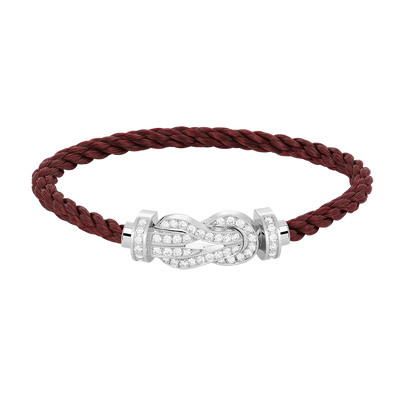 [moco jewelrys]CHANCE LARGE 8 FIGURE BUCKLE FULL DIAMOND BRACELET SILVER