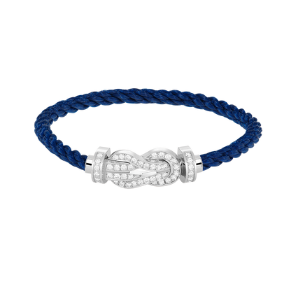 [moco jewelrys]CHANCE LARGE 8 FIGURE BUCKLE FULL DIAMOND BRACELET SILVER