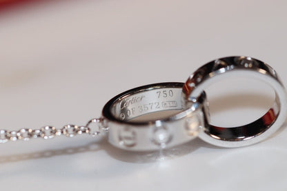 [moco jewelrys]LOVE NECKLACE PINK GOLD AND SILVER