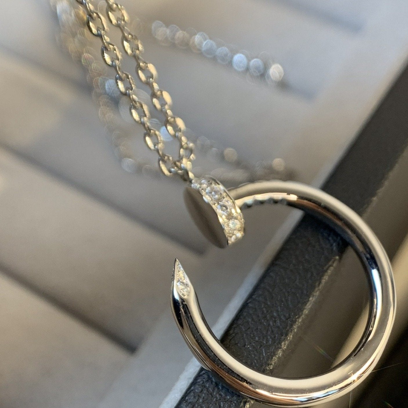 [moco jewelrys]JUSTE NECKLACE SILVER