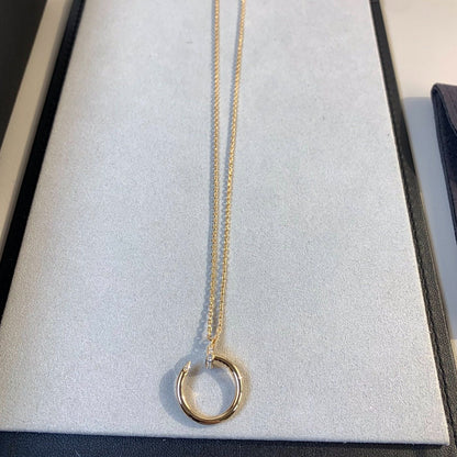 [moco jewelrys]JUSTE NECKLACE PINK GOLD