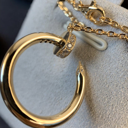 [moco jewelrys]JUSTE NECKLACE PINK GOLD