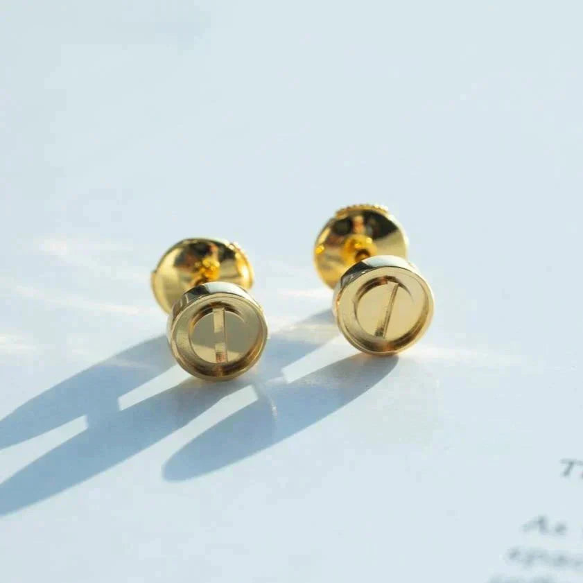 [moco jewelrys]LOVE EARRINGS GOLD 10MM