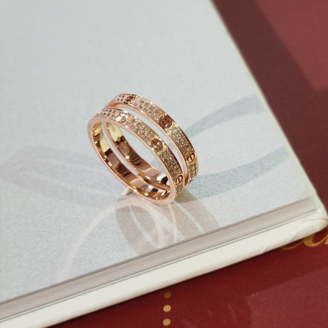 [moco jewelrys]LOVE RING 2.65MM DIAMOND