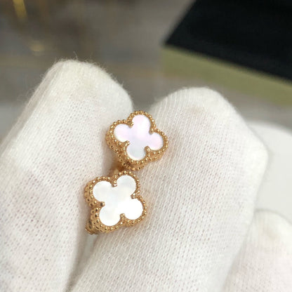 [moco jewelrys]CLOVER MINI GOLD EARRINGS
