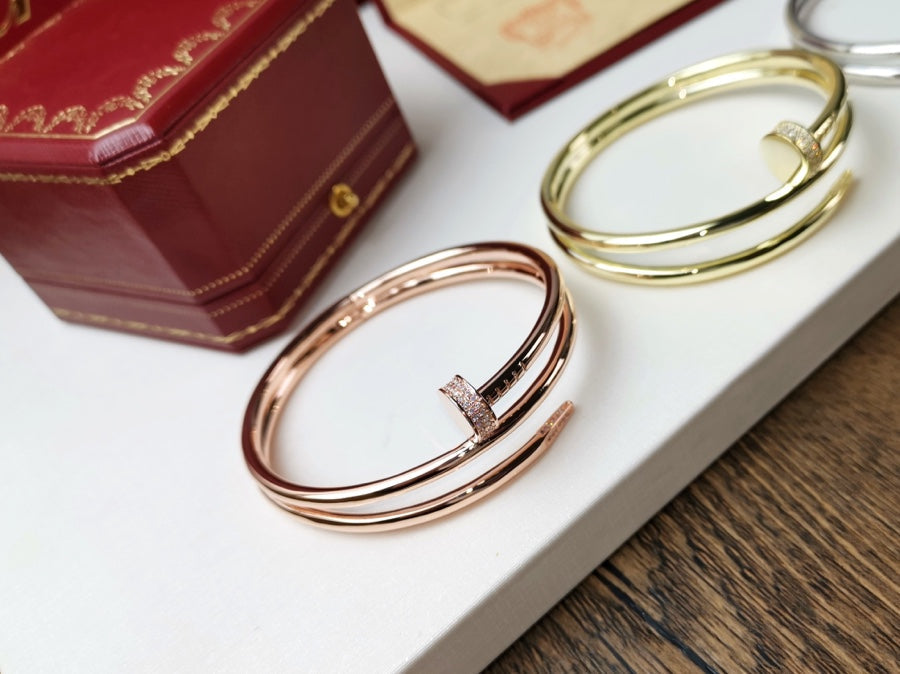 [moco jewelrys]JUSTE BRACELET 3.5MM DOUBLE ROW DIAMOND