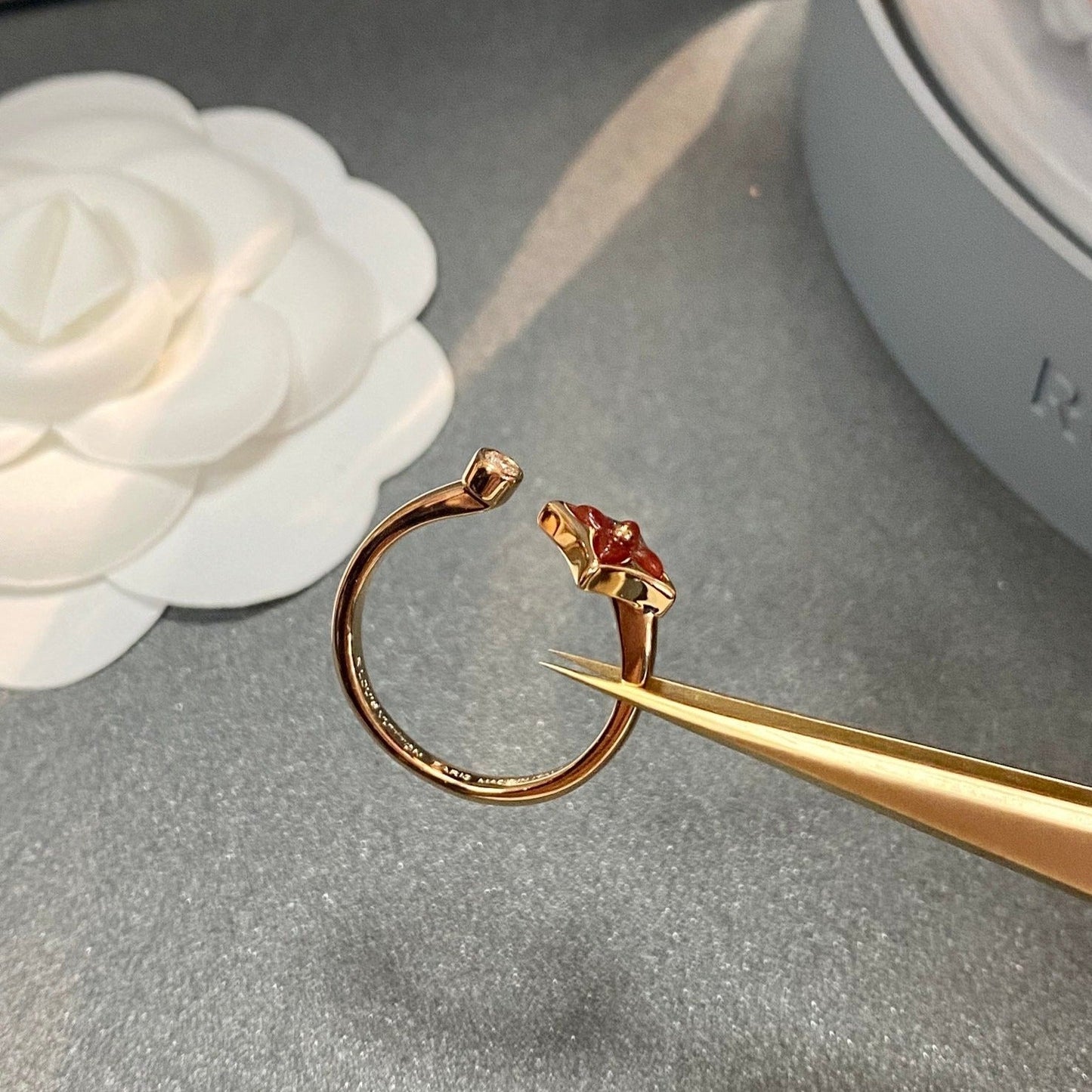 [moco jewelrys]STAR 1 DIAMOND OPEN RING