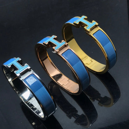 [moco jewelrys]H BRACELET BLUE RAINBOW CERAMIC