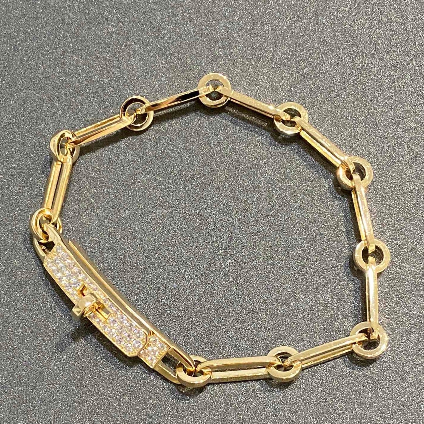 [moco jewelrys]CHAINE BRACELET SMALL MODEL DIAMOND