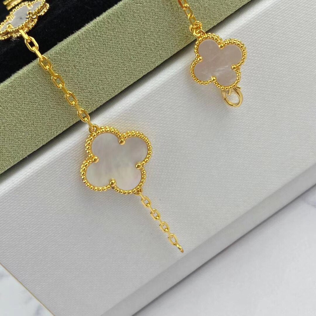 [moco jewelrys]MAGIC CLOVER MOP GOLD BRACELET 5 MOTIFS