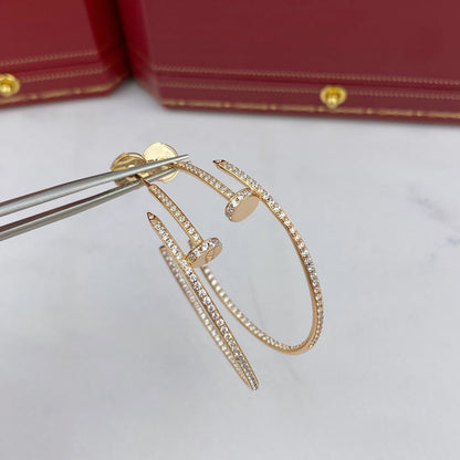 [moco jewelrys]JUSTE EARRINGS FULL DIAMONDS 1.8MM