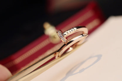 [moco jewelrys]JUSTE RING 2.65MM PINK GOLD DIAMOND