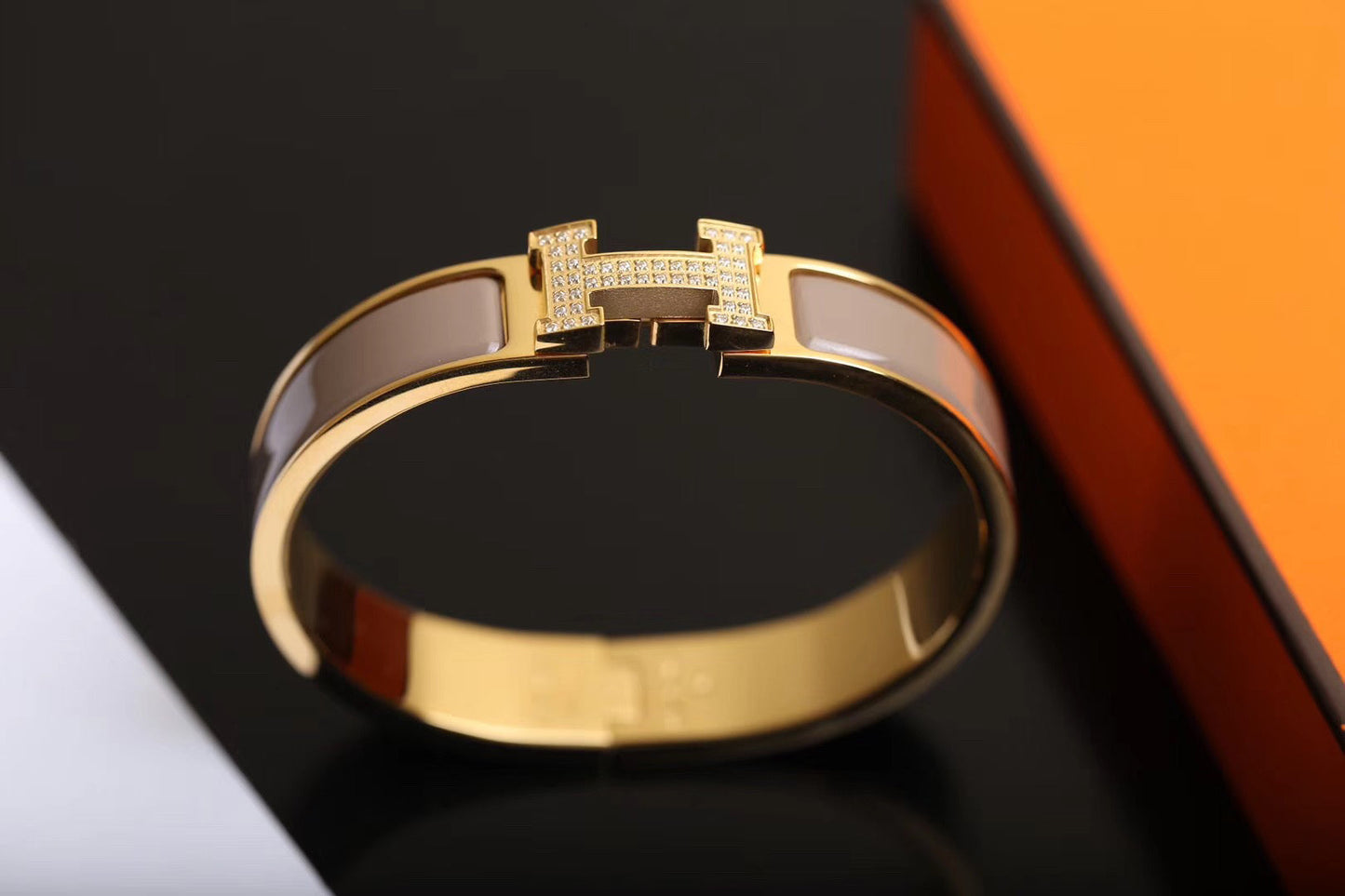 [moco jewelrys]H BRACELET GOLD DIAMOND