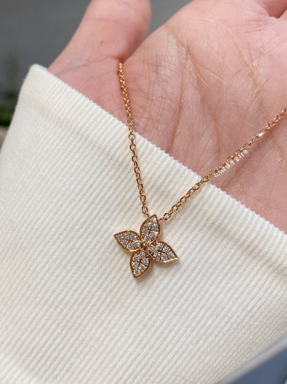 [moco jewelrys]STAR DIAMOND NECKALCE