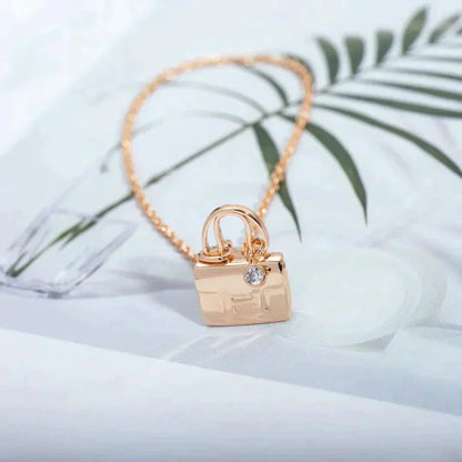 [moco jewelrys]AMULETTE PEDANT ROSE GOLD NECKLACE
