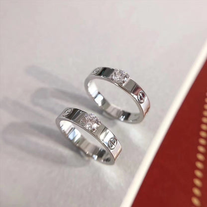[moco jewelrys]LOVE RING 3.6MM 1 BIG DIAMOND