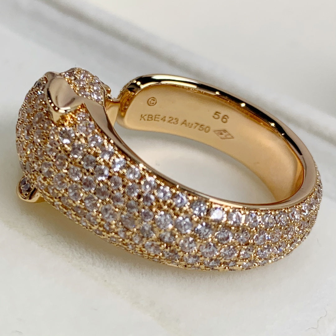 [moco jewelrys]PANTHERE PINK GOLD DIAMOND RING