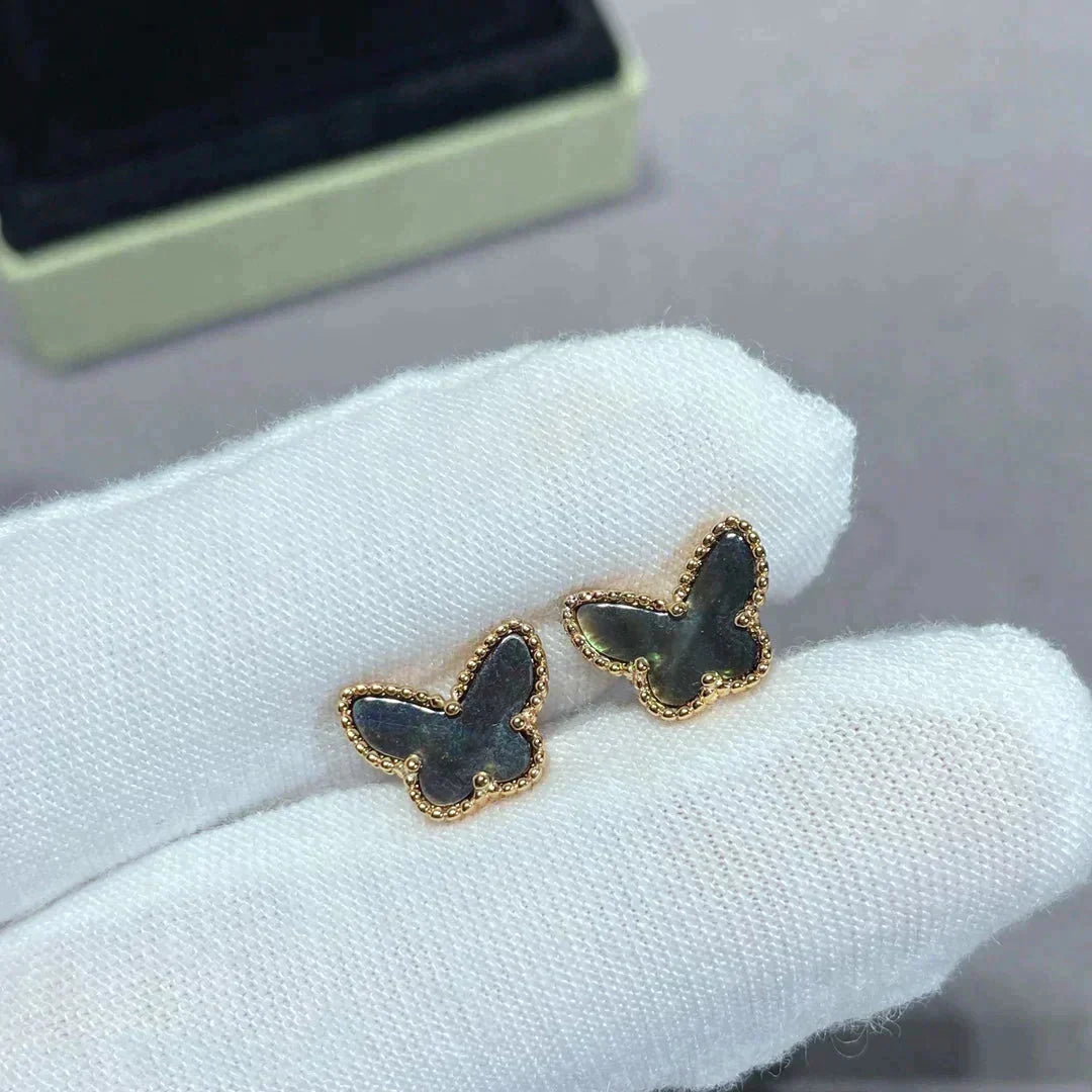 [moco jewelrys]BUTTERFLY DARK MOP  EARRINGS
