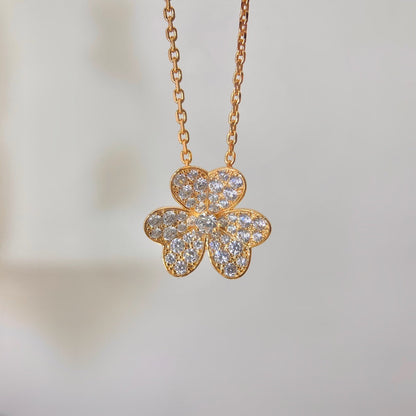 [moco jewelrys]FLOWER DIAMOND NECKLACE