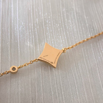 [moco jewelrys]COLOR STAR PINK GOLD DIAMOND BRACELET