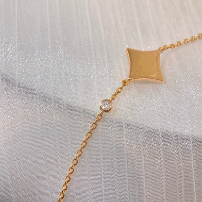 [moco jewelrys]COLOR STAR PINK GOLD DIAMOND BRACELET