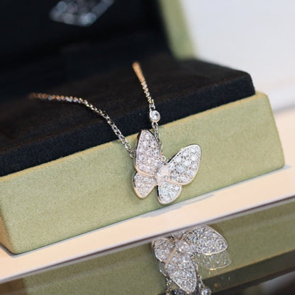 [moco jewelrys]BUTTERFLY DIAMOND NECKLACE