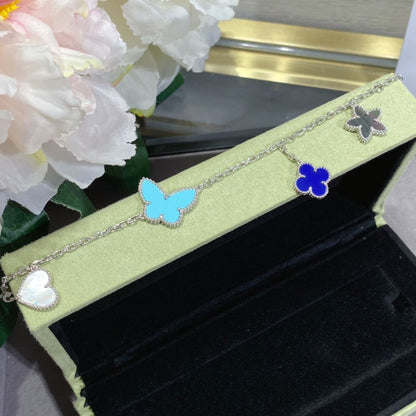 [moco jewelrys]LUCKY SPRING SILVER BRACELET 4 MOTIF