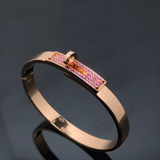 [moco jewelrys]KELLY BRACELET PINK DIAMOND