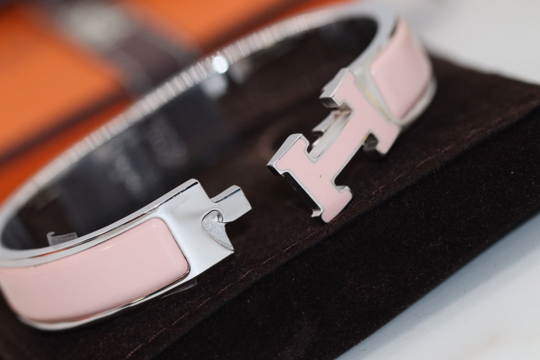[moco jewelrys]H BRACELET 12MM PINK