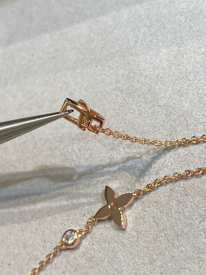 [moco jewelrys]STAR DIAMOND PINK GOLD BRACELET