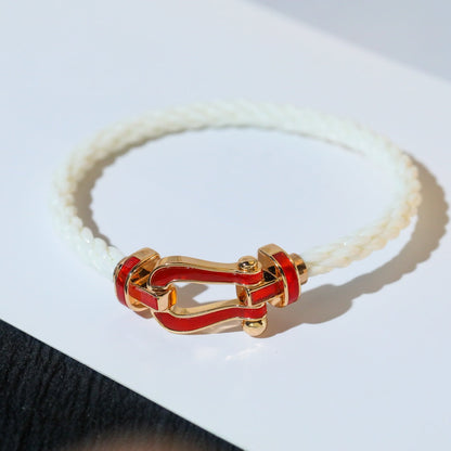 [moco jewelrys]FORCE 10 WHITE TEXTILE DIAMOND PAVED