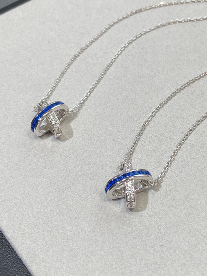 [moco jewelrys]LIENS DIAMOND SILVER NECKLACE