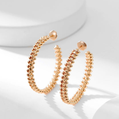 [moco jewelrys]CLASH HOOP EARRINGS