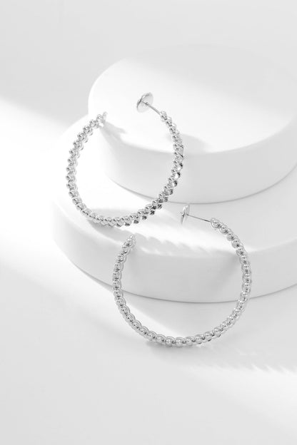 [moco jewelrys]CLASH HOOP EARRINGS