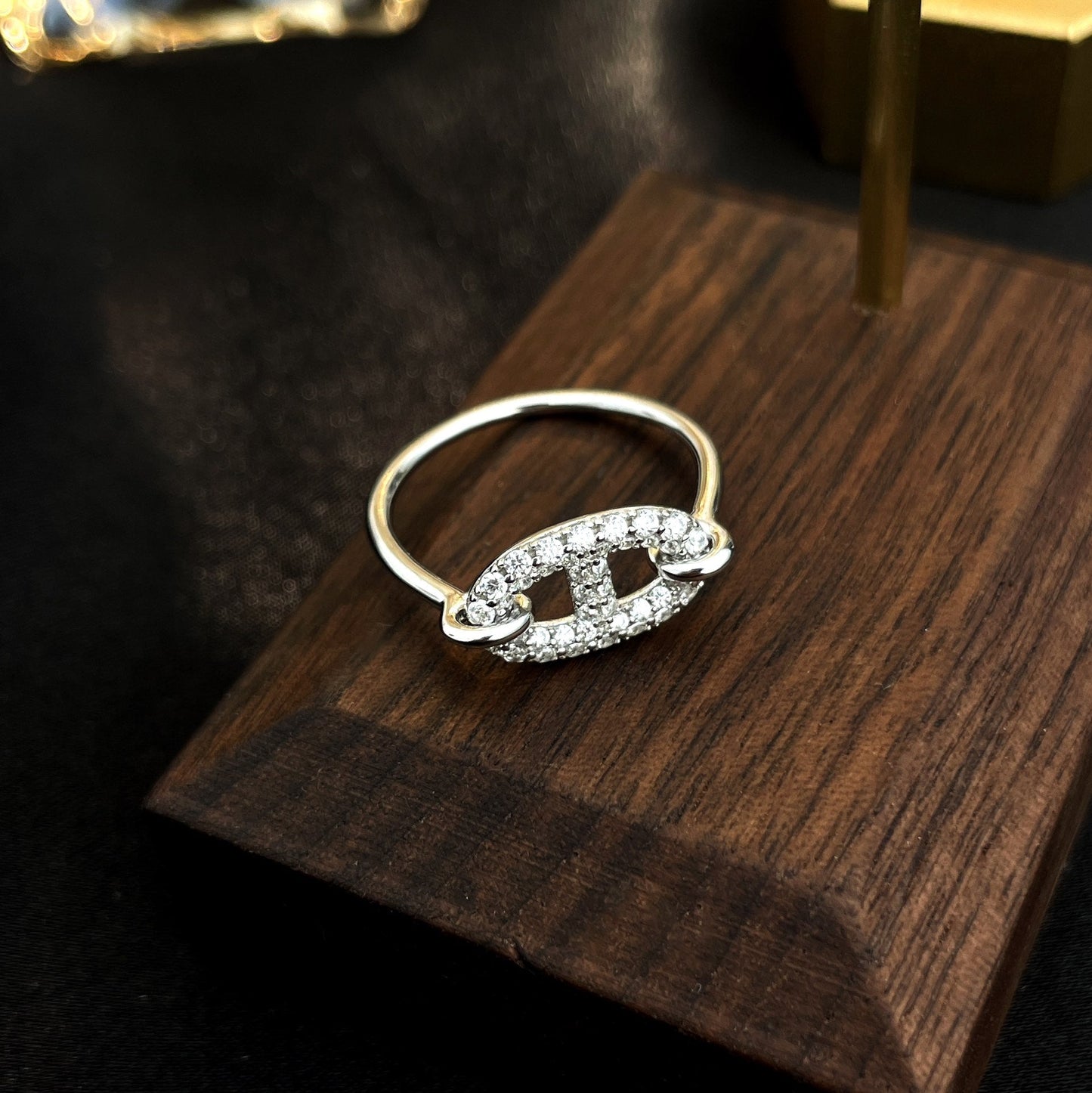 [moco jewelrys]RONDE SMALL SILVER DIAMOND RING
