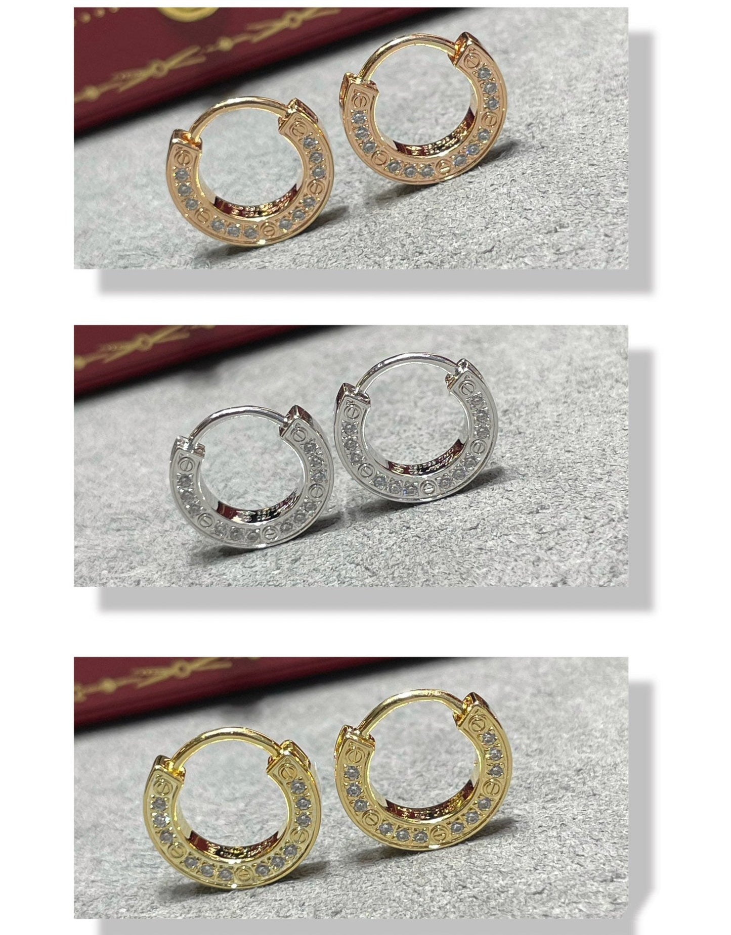[moco jewelrys]LOVE DIAMOND EARRINGS