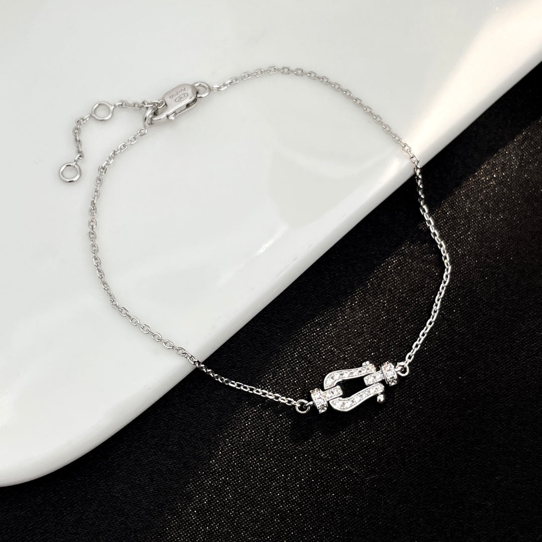 [moco jewelrys]FORCE 10 FULL DIAMOND BUCKLE CHAIN LINK MINI MODEL