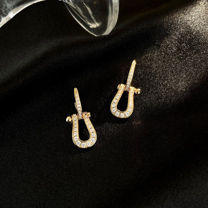 [moco jewelrys]FORCE 10 FULL DIAMOND DROP EARRINGS MEDIUM MODEL