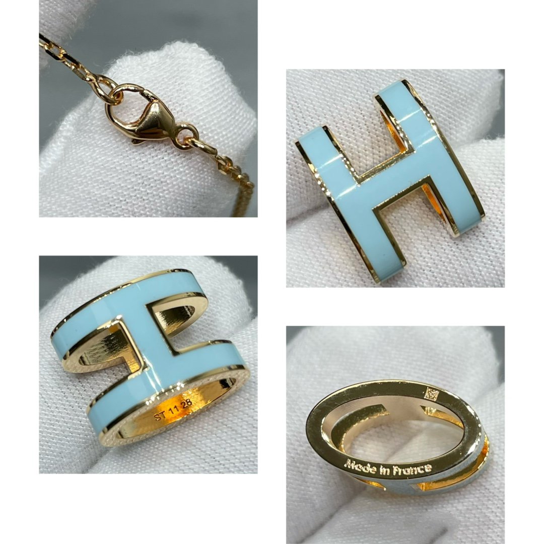 [moco jewelrys]POP H SKY BLUE NECKLACE