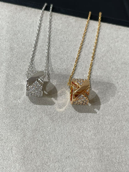 [moco jewelrys]LIENS EVIDENCE DIAMOND PAVED NECKLACE