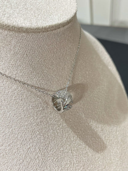 [moco jewelrys]LIENS EVIDENCE DIAMOND PAVED NECKLACE