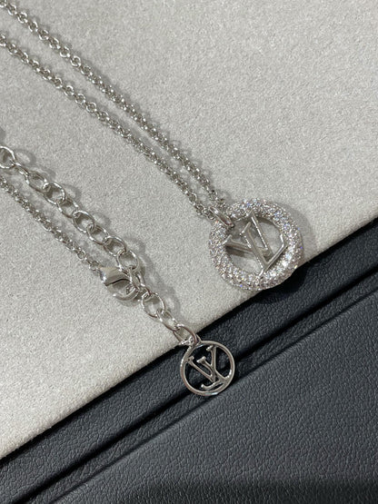 [moco jewelrys]BY NIGHT DIAMOND PAVED NECKLACE