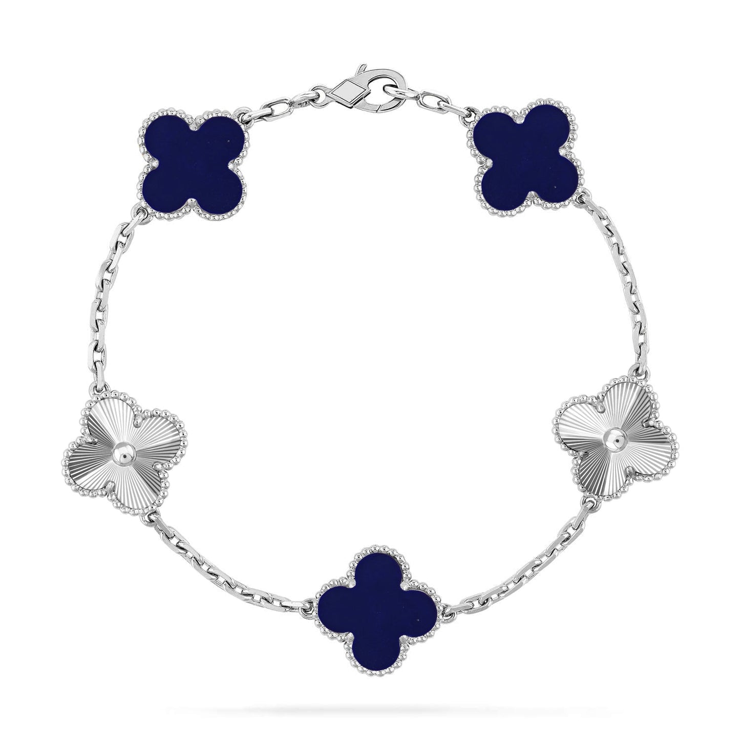 [Moco jewelrys]CLOVER 5 MOTIF LAPIS LAZULI BRACELET COLLECTION